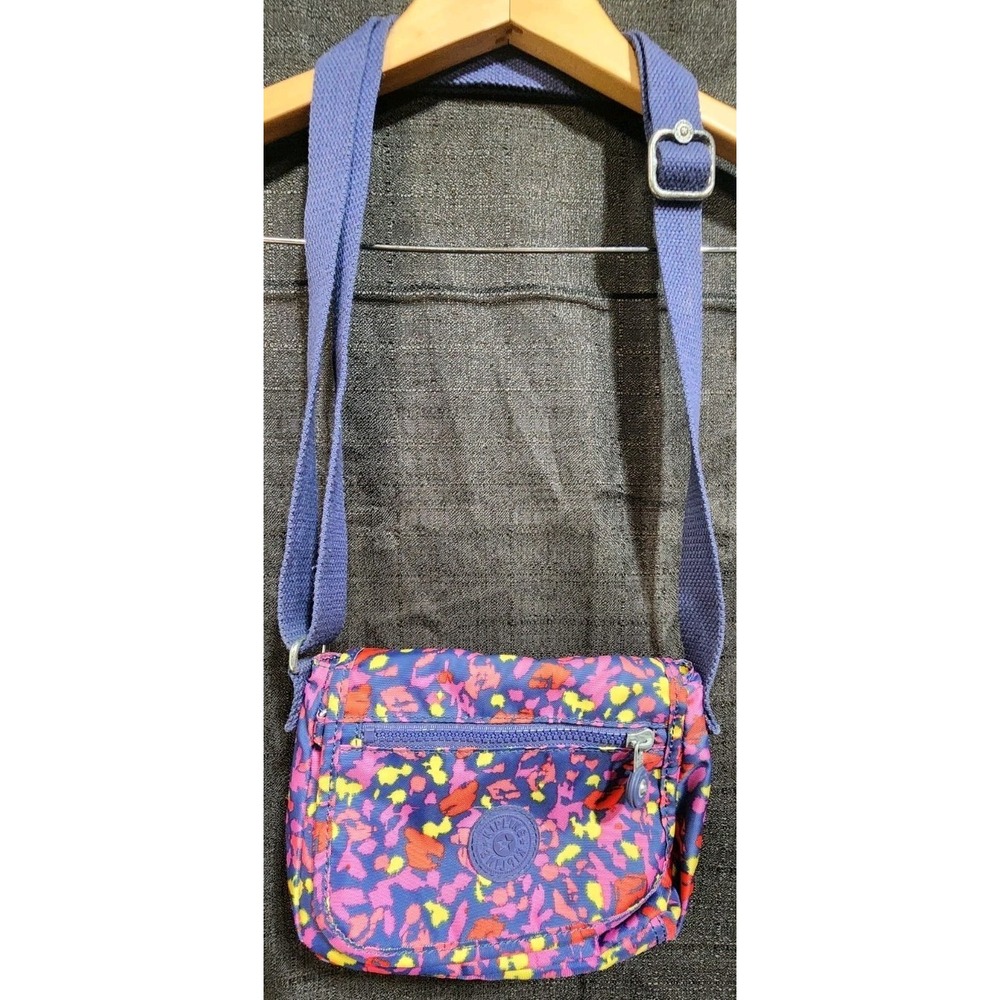 KIPLING SABIAN CROSSBODY SLING MESSENGER BAG PURSE SUMMER FIELD Floral Print